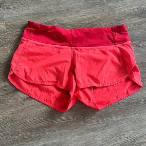 Lululemon Red Shorts